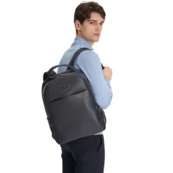 E.Marinella ZAINO BLU IN PELLE Con schienale rinforzato Discount